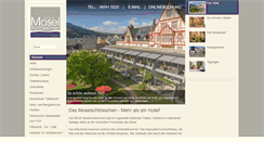 Desktop Screenshot of moselschloesschen.de